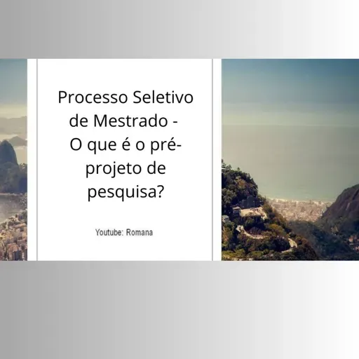 #Processo seletivo de mestrado - O que é o pré-projeto de pesquisa?