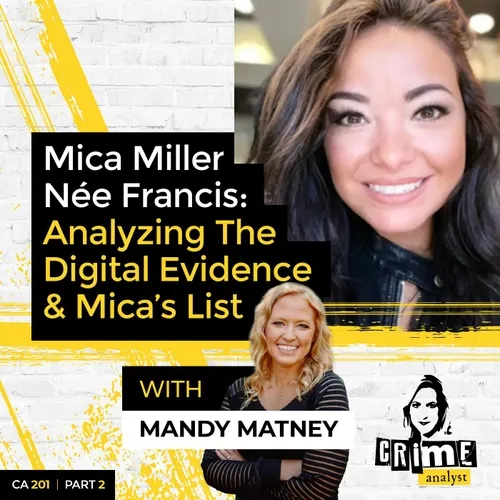 Ep 201: Mica Miller Née Francis: Analysing The Digital Evidence and Mica’s List, Part 2 