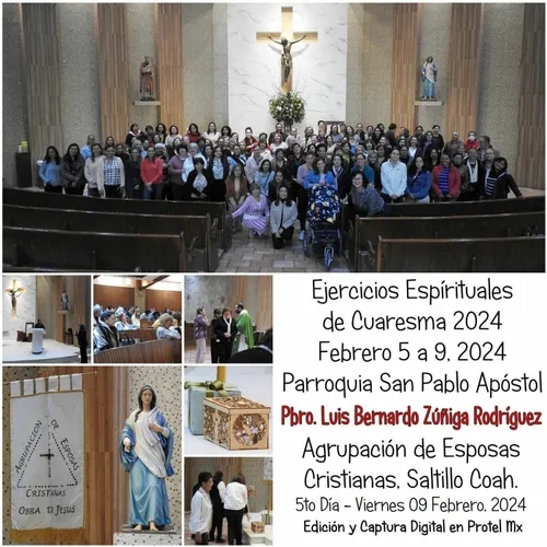 Día 5 - Ejercicios de Cuaresma 2024, Agrupación de Esposas Cristianas Saltillo.