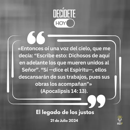 El legado de los justos | Devocional de Jóvenes | 21 de julio 2024