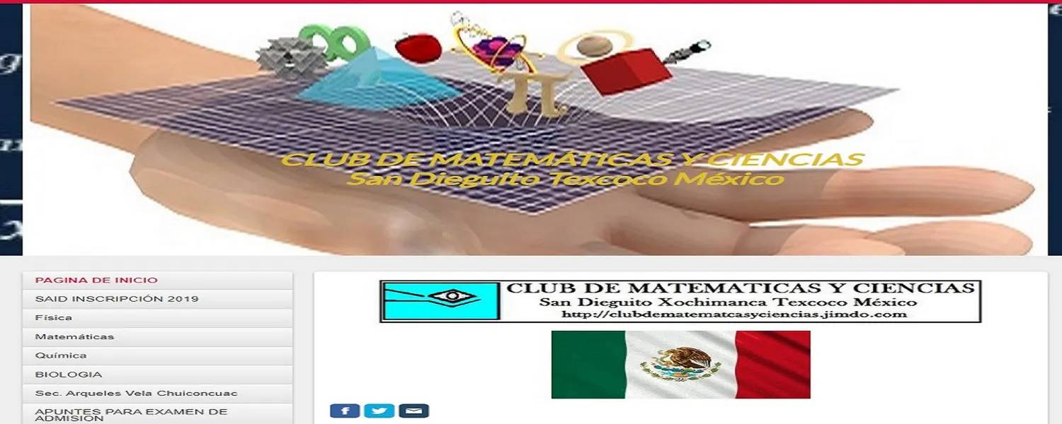 R.CLUB DE MATEMATICAS Y CIENCIAS. San Dieguito Xochimanca