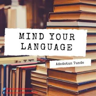 Mind Your Language 2020-08-18 15:00