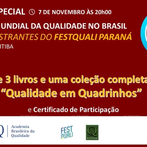 Live Especial - Semana Mundial da Qualidade no Brasil