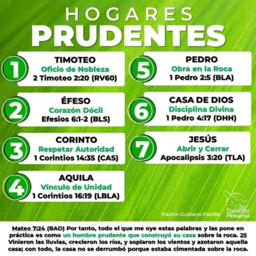 Hogares Prudentes-Pastor Gustavo Padilla