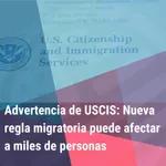 "Advertencia de USCIS: Nueva regla migratoria puede afectar a miles de personas” | Bienvenidos a América | Tu programa migratorio en vivo | Llámanos al 1-800-248-3232 con tus preguntas.