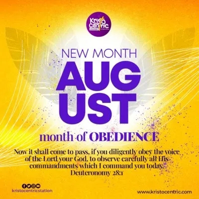 GOODDAY - OBEDIENCE MONTH - WHICH I COMMAND YOU TODAY
