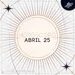 Horóscopo del día | 25 de abril de 2024