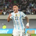 Gol de Argentina: Lautaro Martínez 3-0