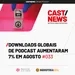 CASTNEWS #033 - Downloads globais de podcast aumentaram 7% em agosto