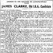 James Clarke running as an Old IRA candidate in 1944 