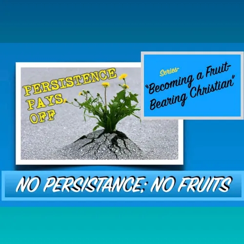 NO PERSISTENCE; NO FRUIT-  from Series-"Becoming a Fruit Bearing Christian"