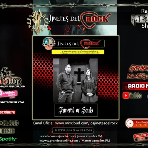 Programa JinetesdelRock Review al Disco Donde Reina la Muerte de la banda Funeral of Soul N° 232 Fecha 13112022