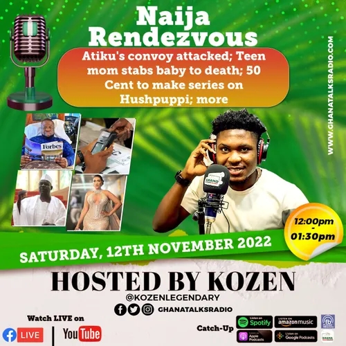 Atiku's convoy attacked; Teen mom stabs baby to death; 50 Cent to make series on Hushpuppi; more