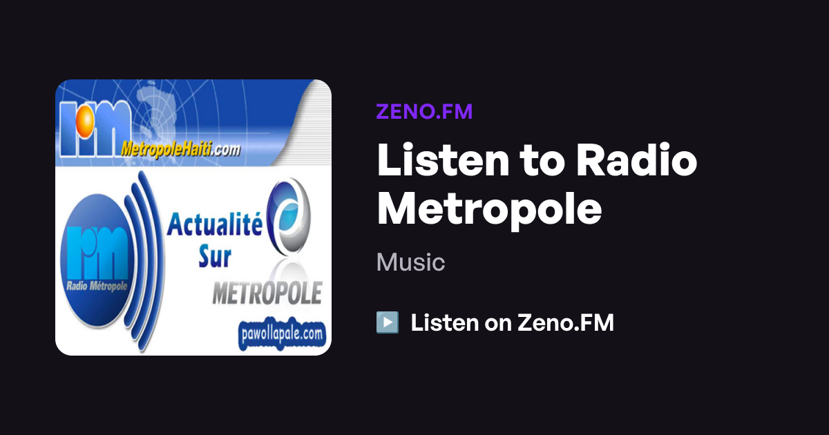 Listen to Radio Metropole | Zeno.FM