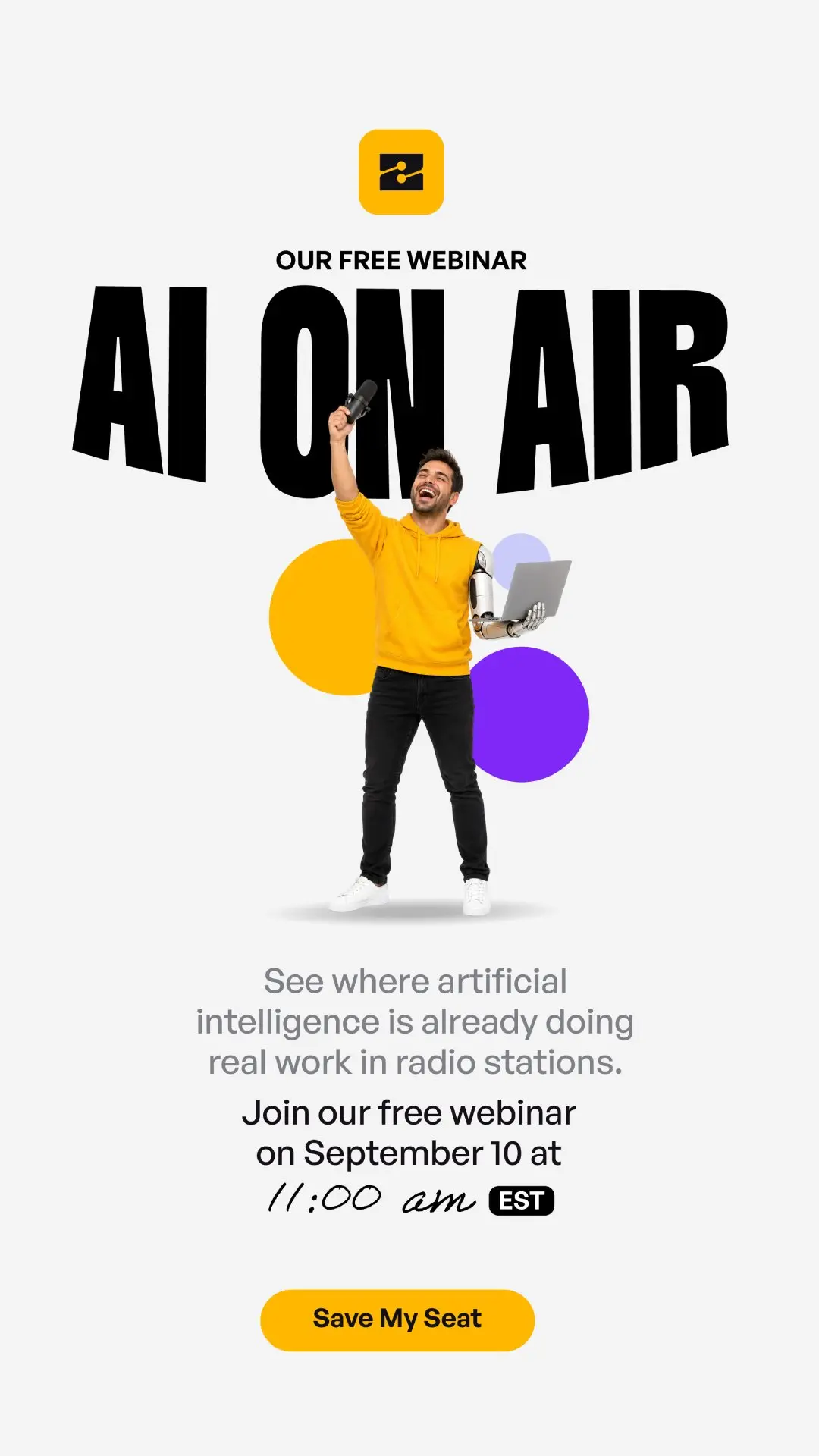 Free webinar September 10: AI On Air — where artificial intelligence belongs in your station.