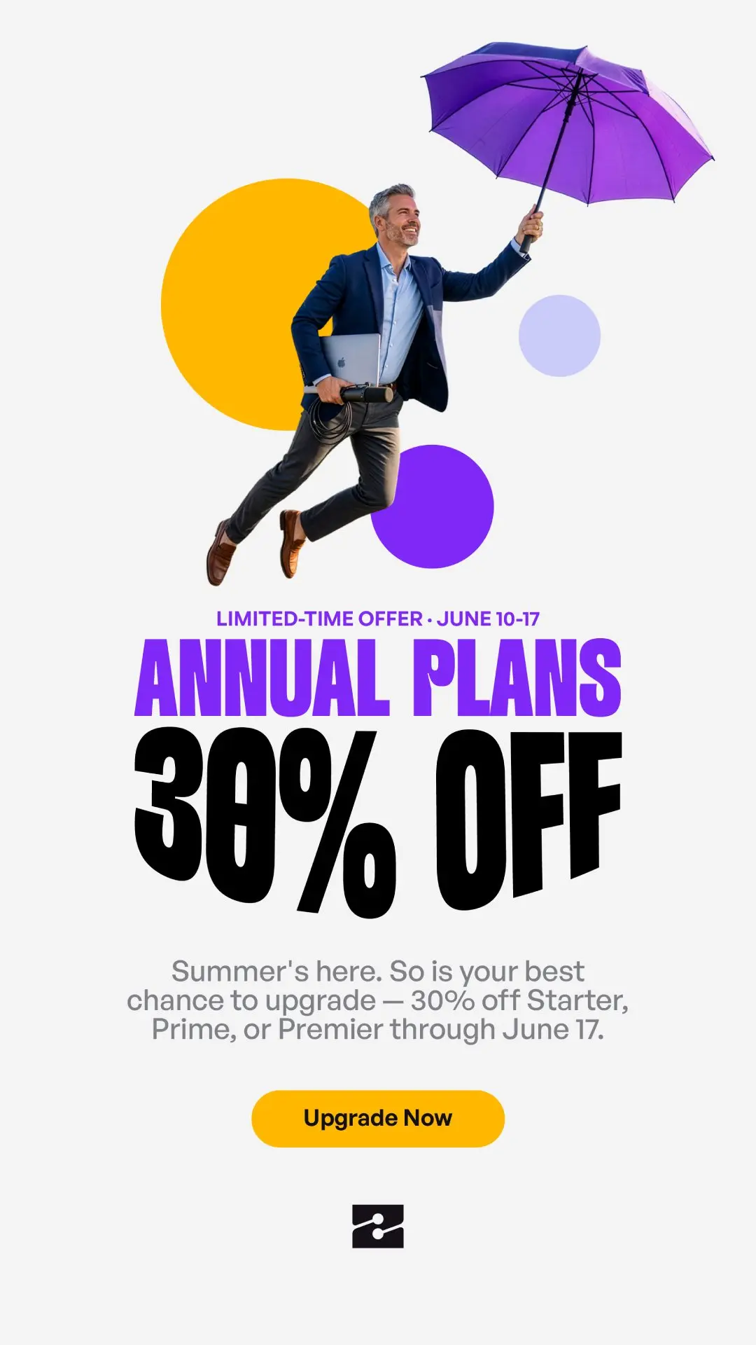 ☀️ 30% off any plan — Starter, Prime, or Premier — but only until June 17